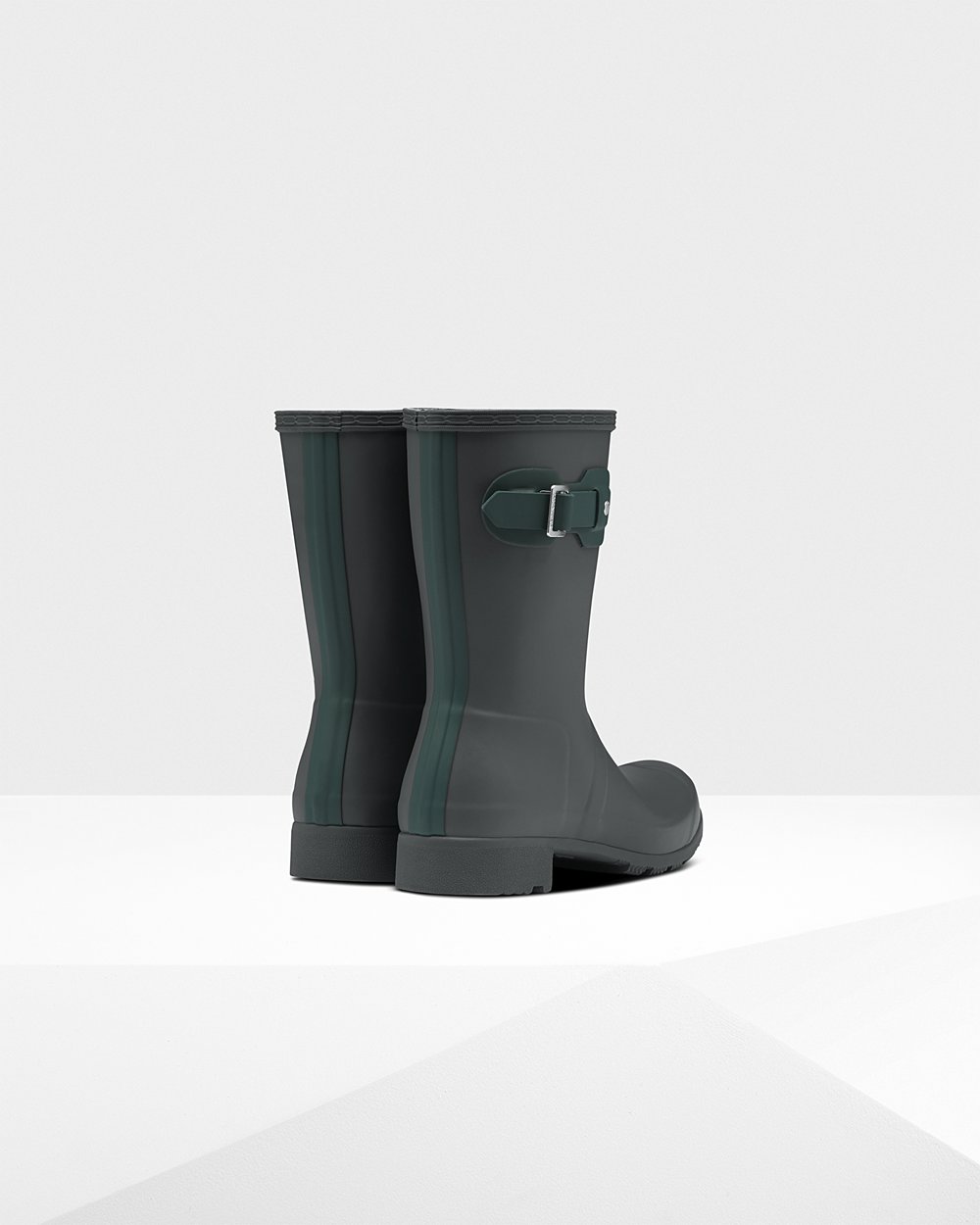 Women Hunter Original Tour Foldable | Short Rain Boots Deep Green | NZ-76820-QEGF